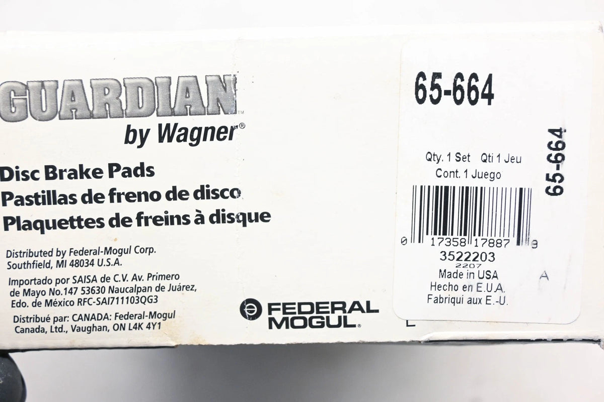 Disc Brake Pad Kit for Wagner (65-664)