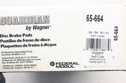 Disc Brake Pad Kit for Wagner (65-664)