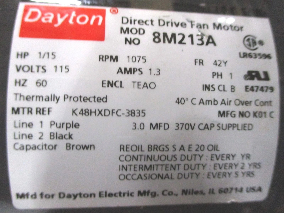 2C708C Exhaust Fan Assembly for Dayton Utility Shutter 18" 120V