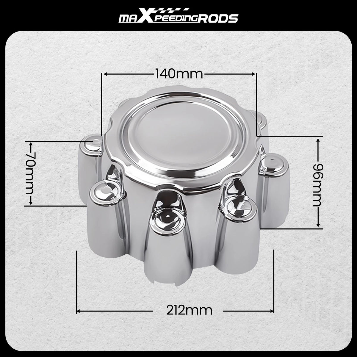 Set of 4 Wheel Center Hub Caps for Ford F250 F350 Excursion (1999–2005) 560-3340 C3338