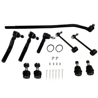 10Pcs Sway Bars Tie Rods Kit for Jeep Wrangler JK (2007–2017)