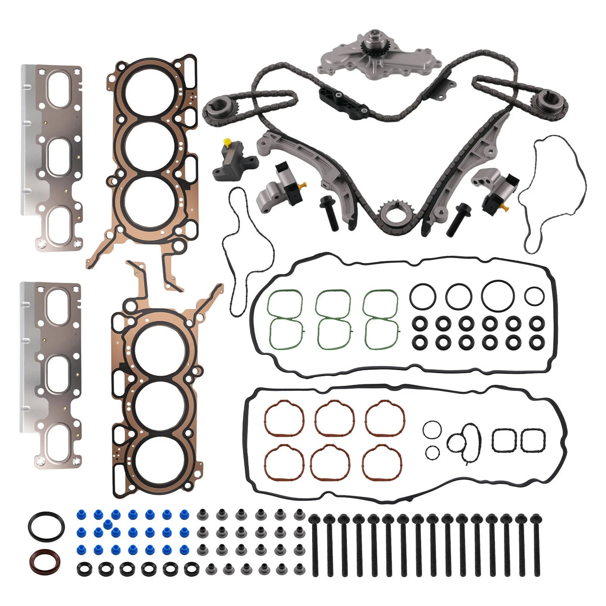 Timing Chain & Water Pump Combo w/ Head Gasket for Ford Taurus (2008–2012)
