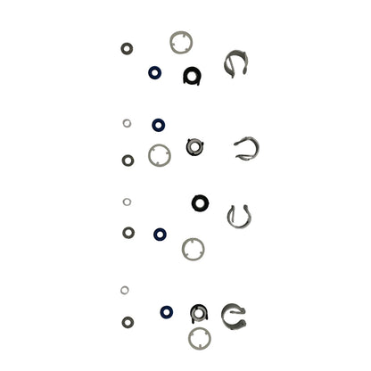 Set of 4 Fuel Injector Seal Kits for VW Jetta (2006–2011), Passat (2009–2011), Tiguan (2008–2012)