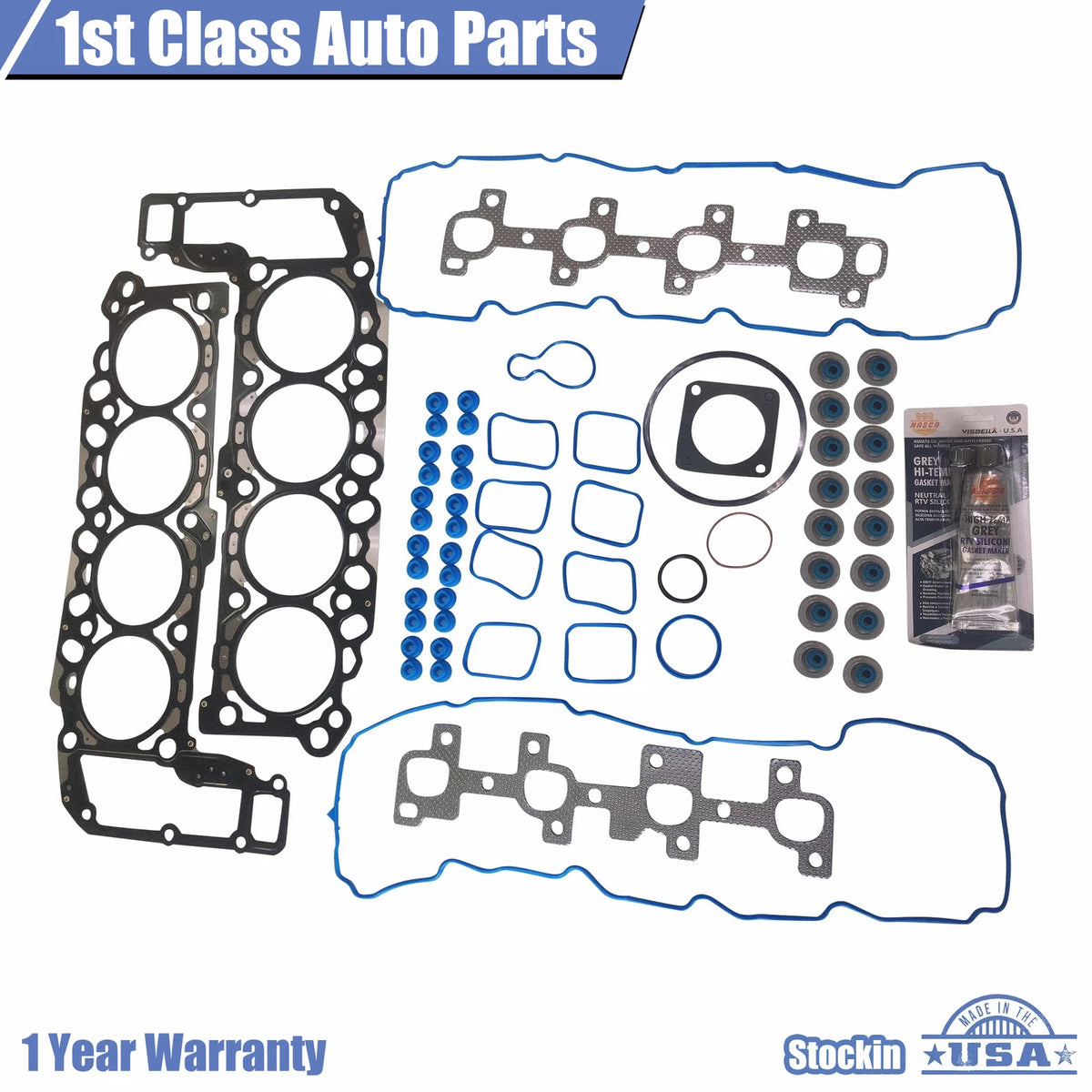 Engine Cylinder Head Gasket Set for Jeep Dodge Dakota Durango RAM 4.7L V8 (N)