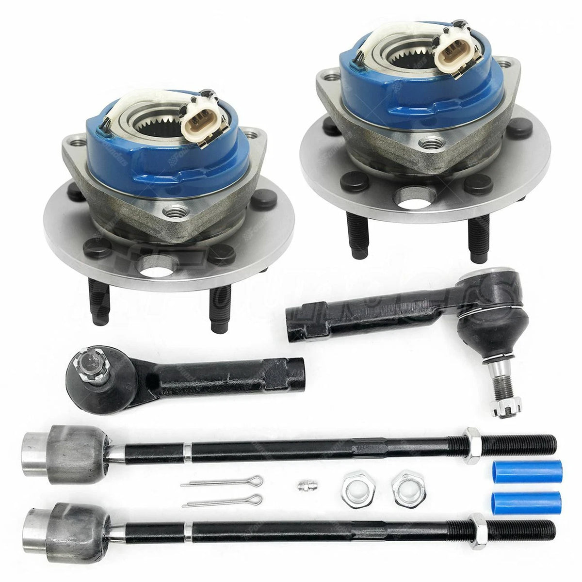 Tie Rod Kit with Wheel Hub Bearing Assembly for Buick LaCrosse, Impala