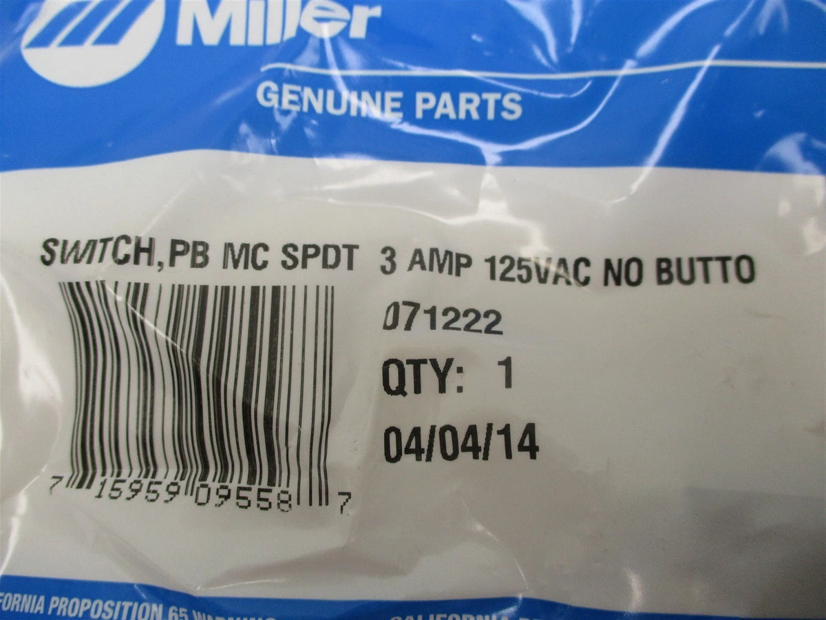 Red Button Switch Kit for Miller Electric (070530, 071222, 071223)