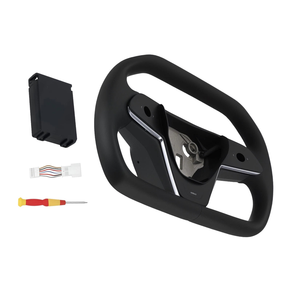 Heated Leather Steering Wheel for Tesla Model 3 Y (2017–2023)