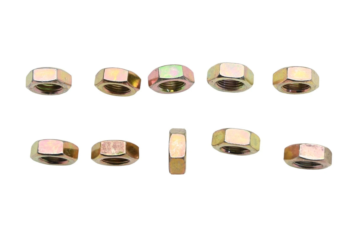 Set of 10 Hex Jam Nuts RT014-2 for Aftermarket (NOS)