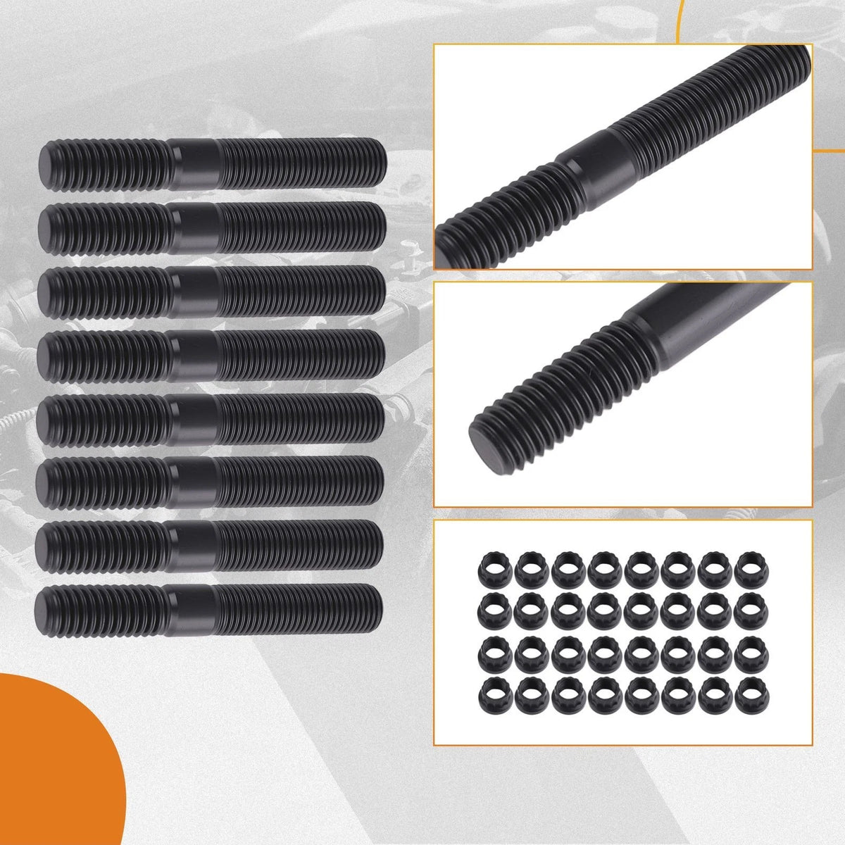 Head Stud Kit for Chevy Big Block V8 396 427 454 (1966–2000) 135-4001 12-Point
