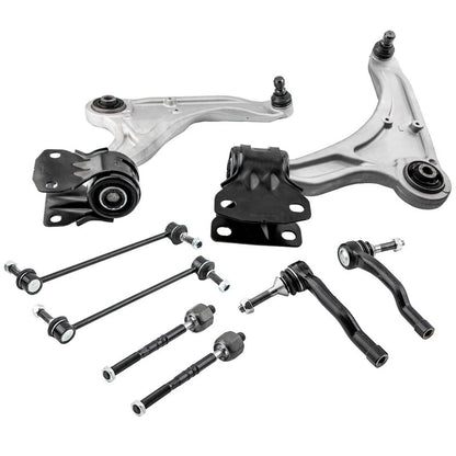 Set of 8 Front Lower Control Arms w/Ball Joints for Ford Fusion (2013–2020)