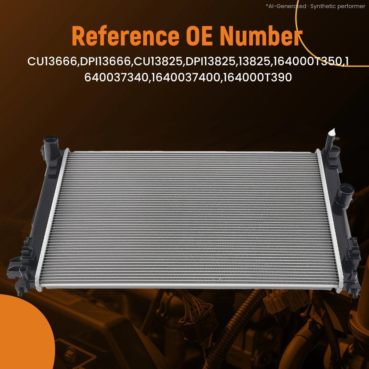 Aluminum Radiator for Toyota Corolla C-HR (2020–2022) 13825 Direct Fit