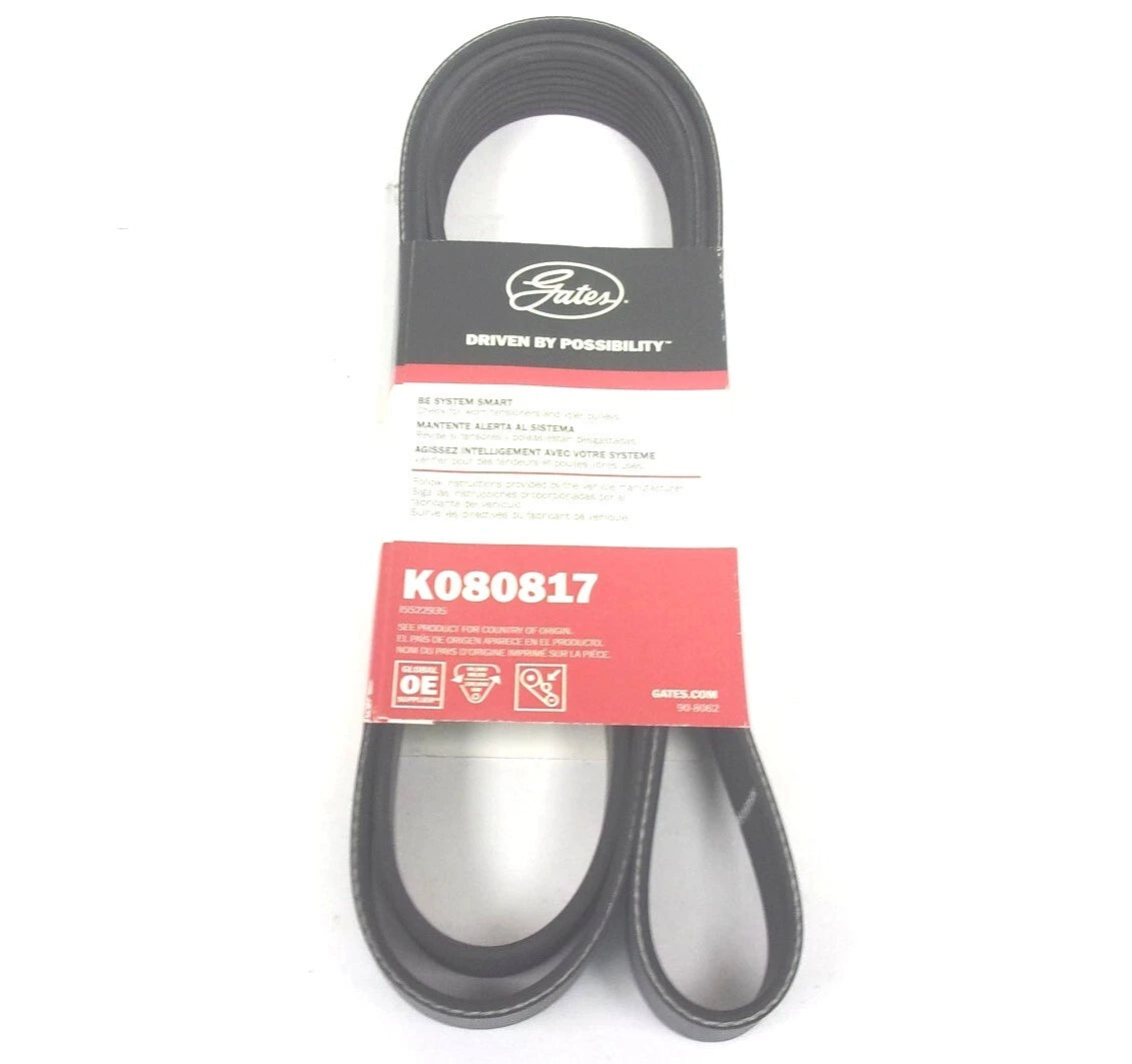 Gates Serpentine Micro-V Belt 8PK2077 for K080817 (Fits 82-3/8" x 1-3/32")