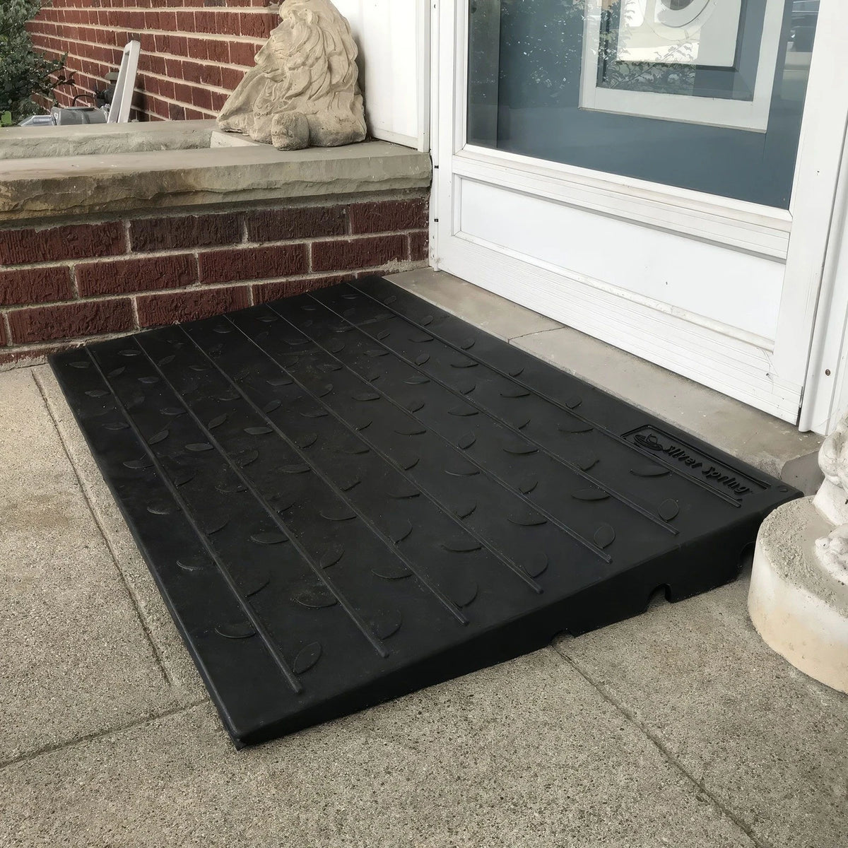 3" Doorway Threshold Ramp for Wheelchair, Scooter - Silver Spri