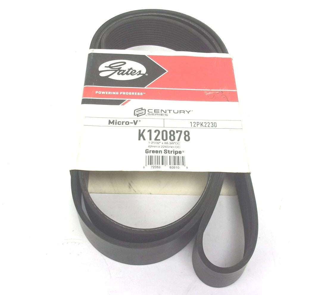 Gates Serpentine Micro-V Belt K120878 12PK2230 88-3/8" X 1-21/32" for