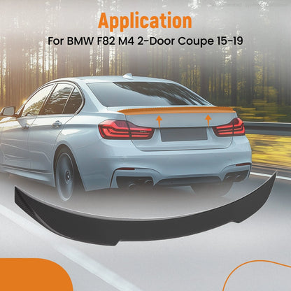 Carbon Fiber Rear Trunk Lid Spoiler Wing for BMW F82 M4 (2015–2019)