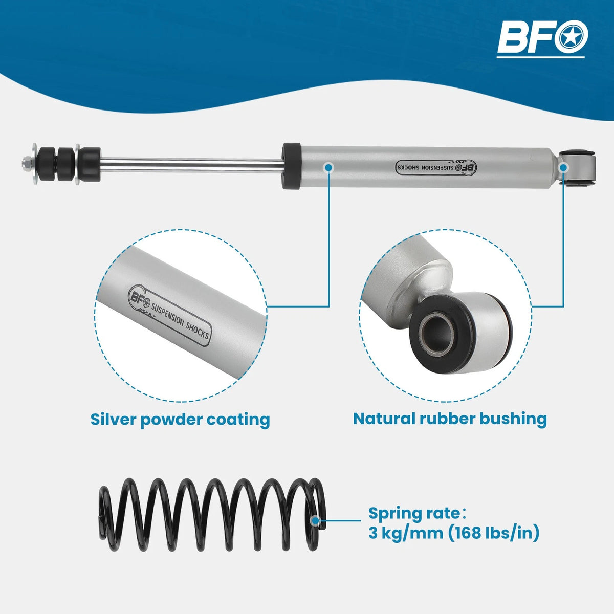 BFO 3 Inch Lift Kit with Struts for Toyota 4Runner (1996–2002)