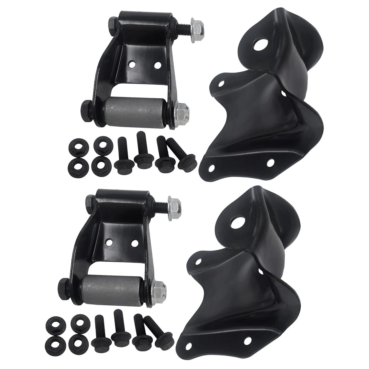 2X Rear Leaf Spring Shackle Bracket Kit for Ford E150 F150 (1986–2007) 722100