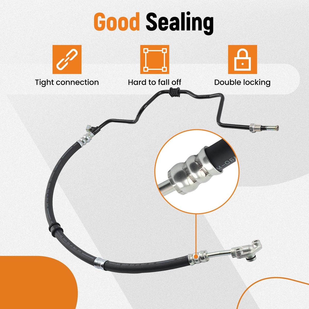 Power Steering Pressure Line Hose for Acura MDX, Honda Pilot (2001–2004) 3401213