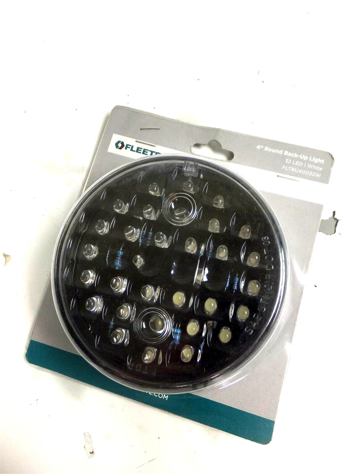 4in. White Round Backup Light for International (FLTBU40032W) 32 LED