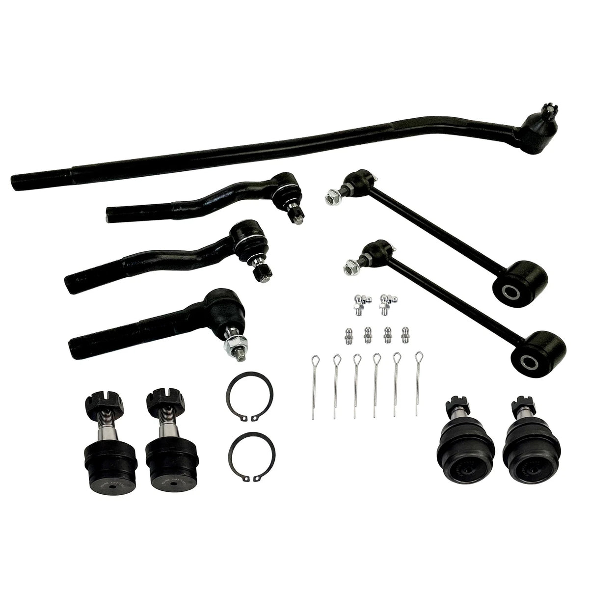10Pcs Sway Bars Tie Rods Kit for Jeep Wrangler JK (2007–2017)