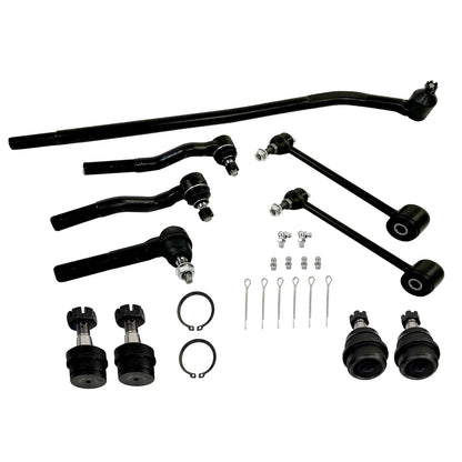 10Pcs Sway Bars Tie Rods Kit for Jeep Wrangler JK (2007–2017)
