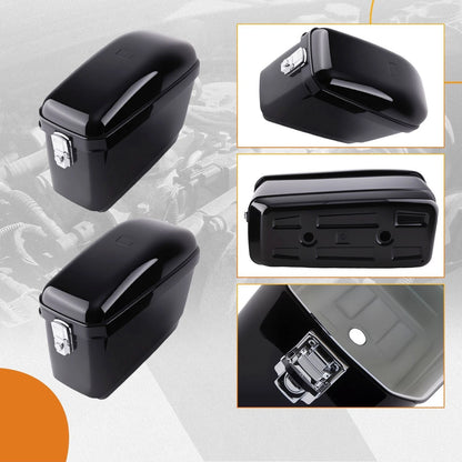 Universal Hard Saddle Bags for Harley Honda Yamaha Cruiser (All Years)