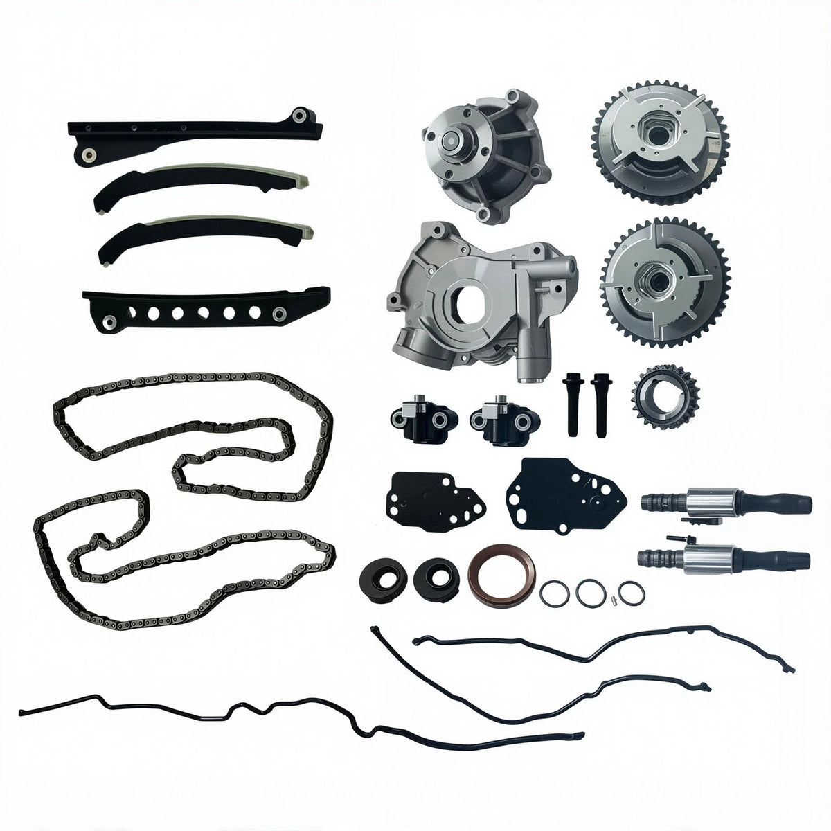 Timing Chain Kit with Oil Water Pump Cover Gasket for Ford Expedition F150