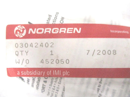 Norgren Super X 3/2 Manually Actuated Valve N.C. 304 Series for