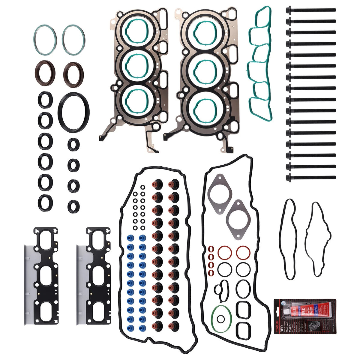 Head Gasket Set with Bolts for Ford Edge Explorer Flex Taurus (2011–2019)