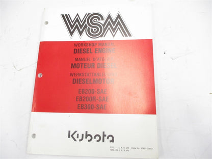 Genuine Kubota Workshop Manual for EB200/EB200R/EB300 (2000–2023)