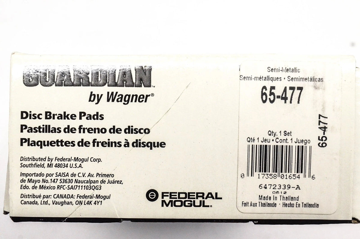 Disc Brake Pad Kit for Wagner (65-477, 6474097-C1)