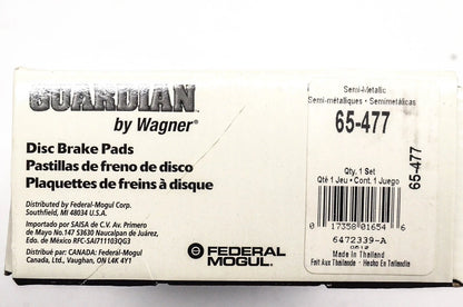 Disc Brake Pad Kit for Wagner (65-477, 6474097-C1)