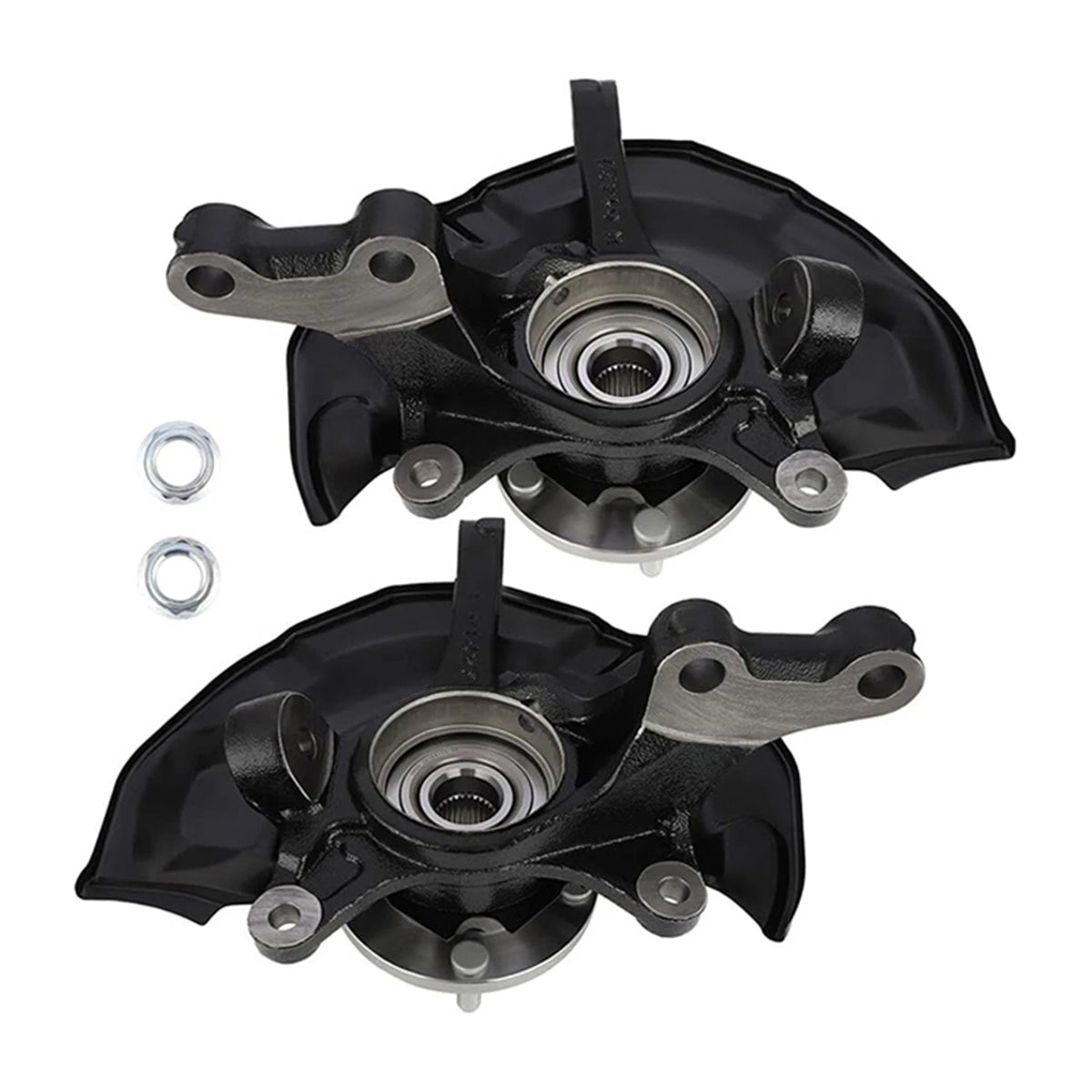 2X Front Steering Knuckle & Wheel Bearing Hub Assembly for Toyota Sienna (2004–2010)