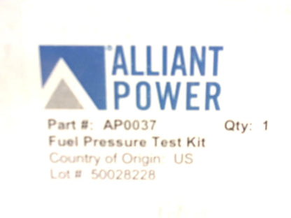 Alliant Power Fuel Pressure Test Kit for Ford 4.5L 6.0L 7.3L (1994–2003)