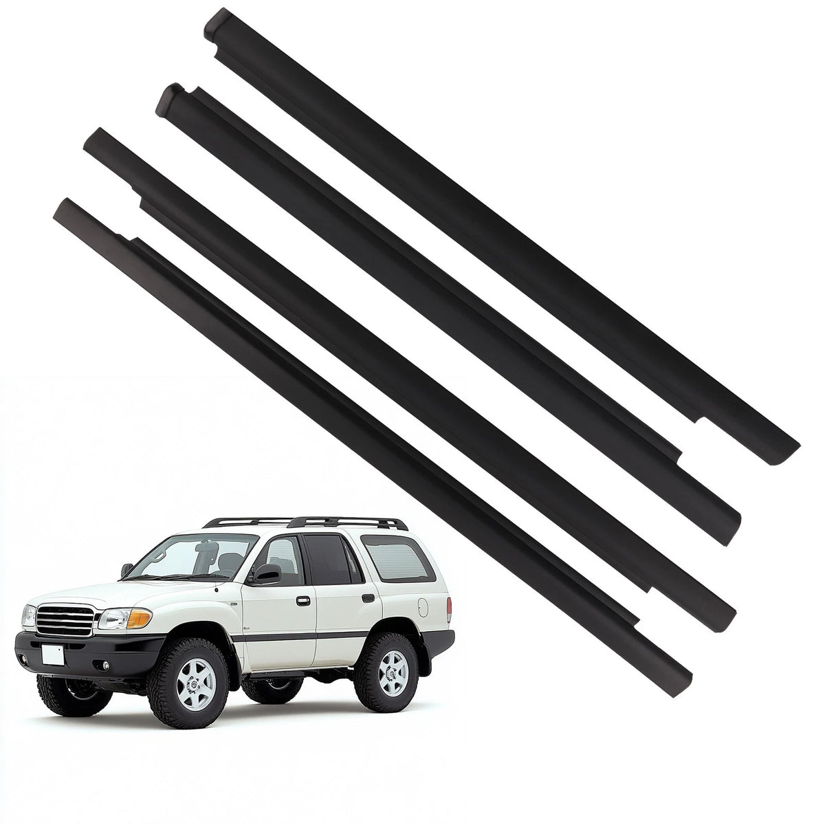 4X Weatherstrip Molding Trim for Toyota Sequoia (2001–2007) 757200C010
