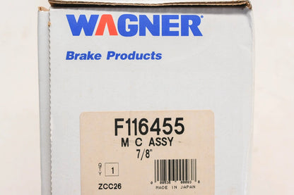Brake Master Cylinder for Wagner F116455, M39653 (NOS)