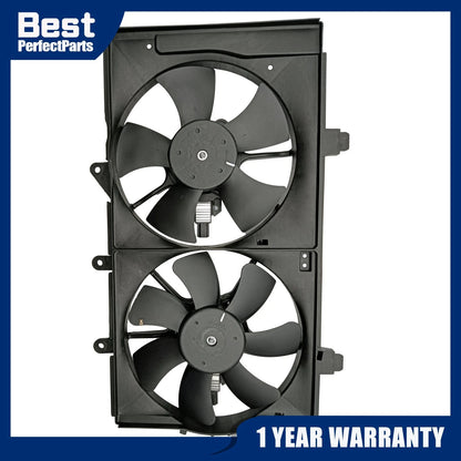 Dual Radiator and Condenser Fan Assembly for Chrysler Dodge