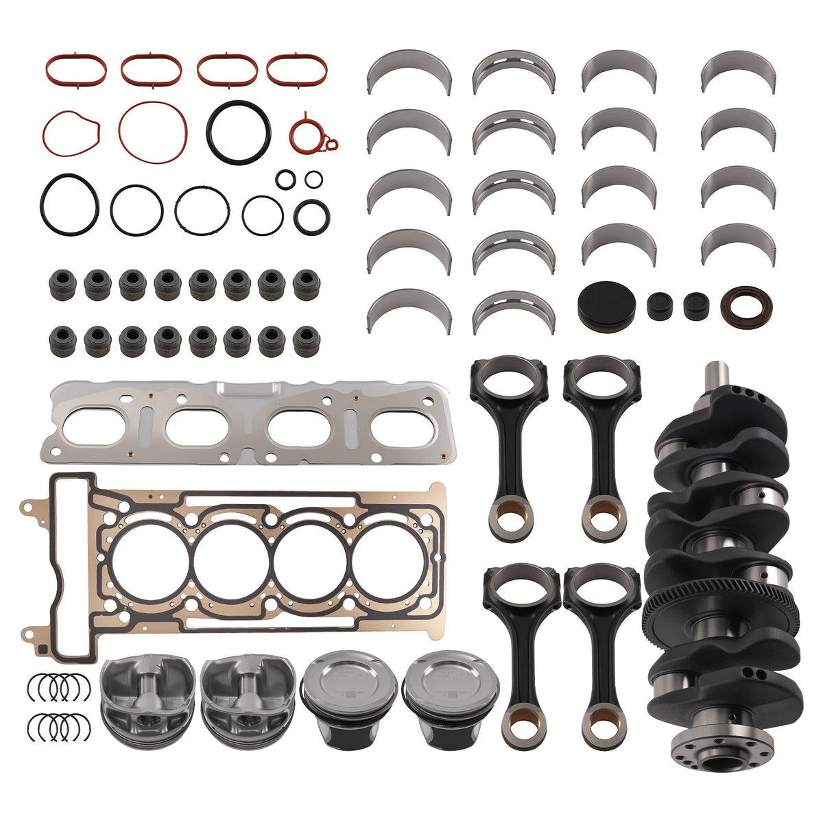 Engine Rebuild Overhaul Kit & Crankshaft for Mercedes-Benz M274 2.0L (2013–2020)