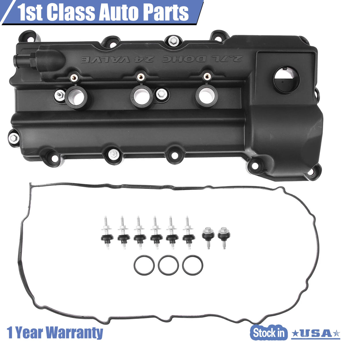 Left Engine Valve Cover w/ Gasket for Chrysler Sebring Dodge Avenger (2006–2010)