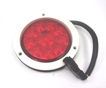 4" Red LED Stop Turn Tail Light for Coach & Equipment Bus (10570)