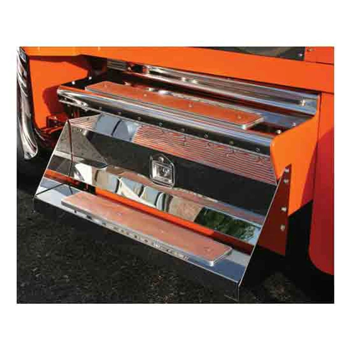 CSM SS 40 Inch Tool Box Cover for Kenworth W900B, W900L, T800 (2004-Older)