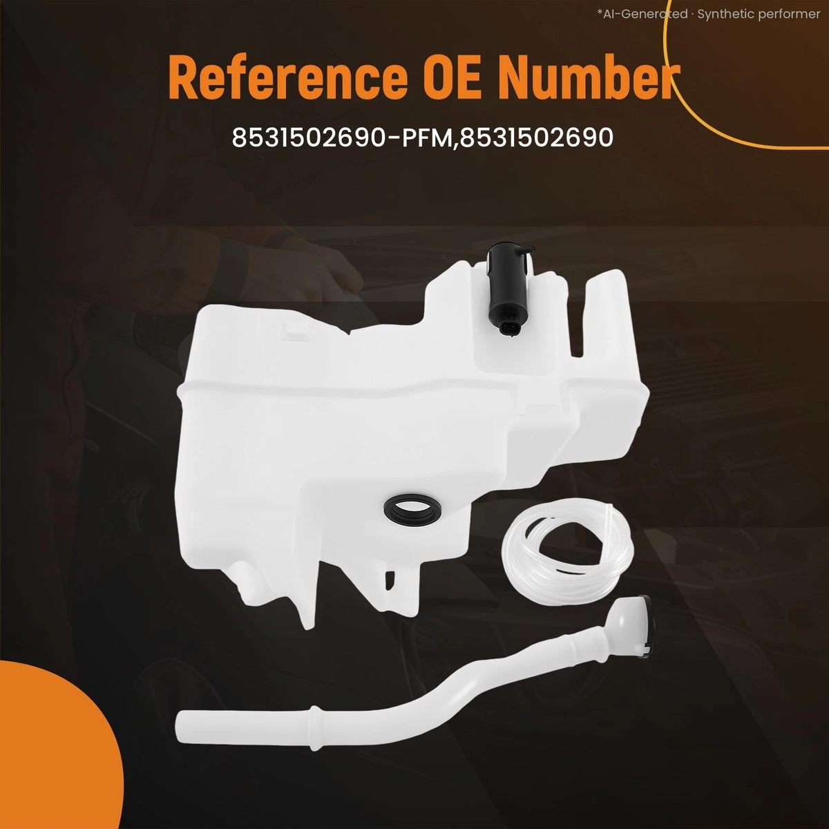 Windshield Fluid Reservoir for Toyota Corolla 4-Door Sedan (2020–2021) 8531502690