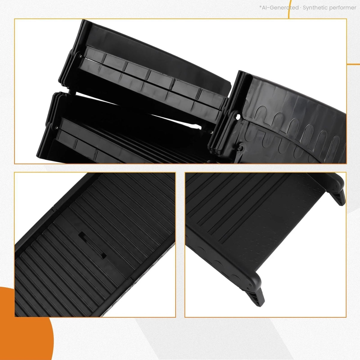 Dog Ramp for SUV (Tri-Fold, Side Rails, Non-Slip Surface)
