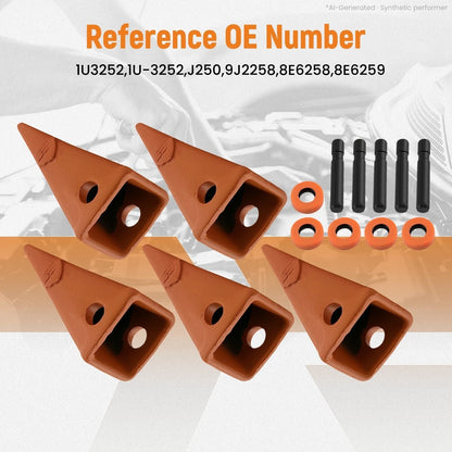 Set of 5 Bucket Teeth for CAT J250 J916 J920 J926 J936 J941 (Replacement 1U3252)