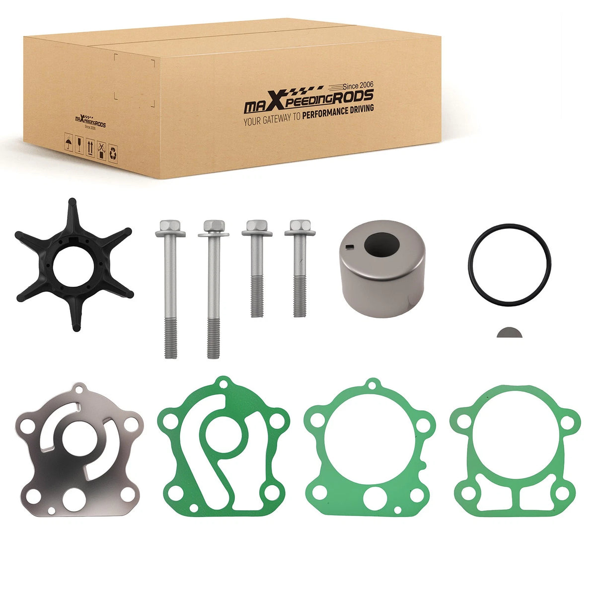 Impeller Kit for Yamaha F75A F80 F90 F100 Outboard (67F-W0078-00, 18-3409)