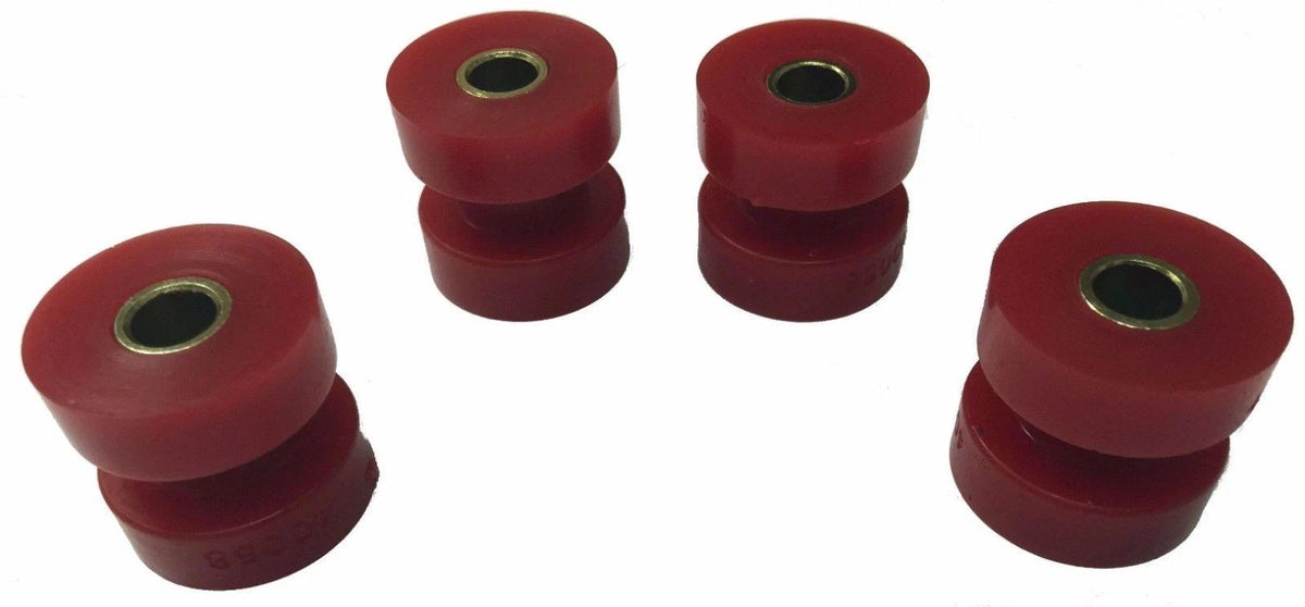 Set of 4 Energy Suspension 90.9053R Red Poly Exhaust Bushings for Peterbilt