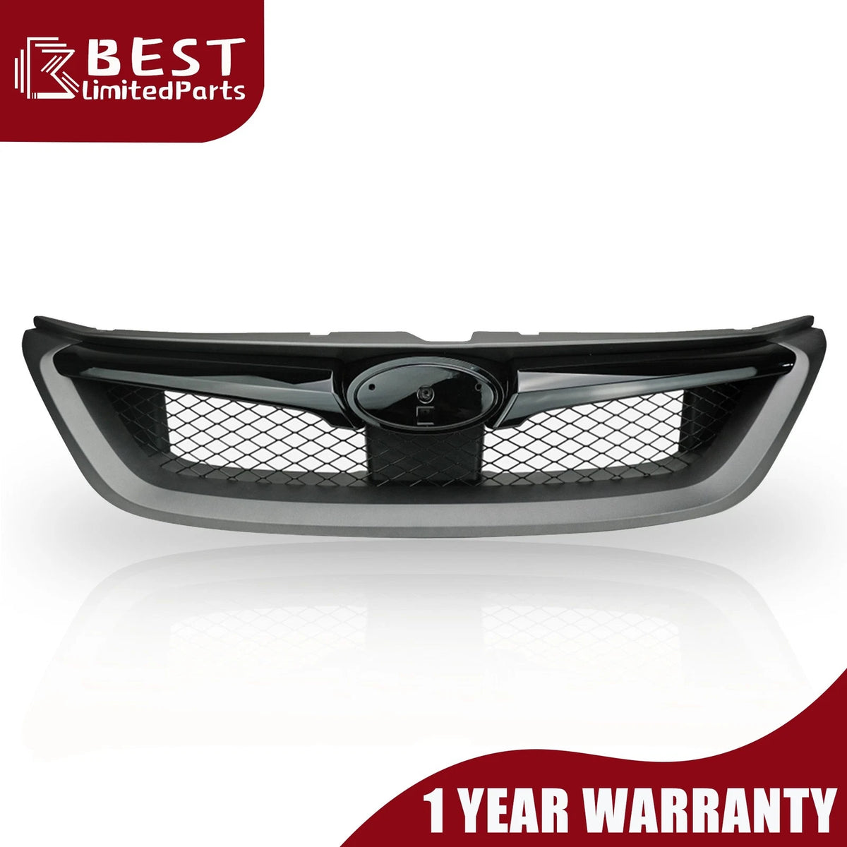 Front Bumper Grille Assembly for Subaru Impreza (2011–2014) Black Plastic