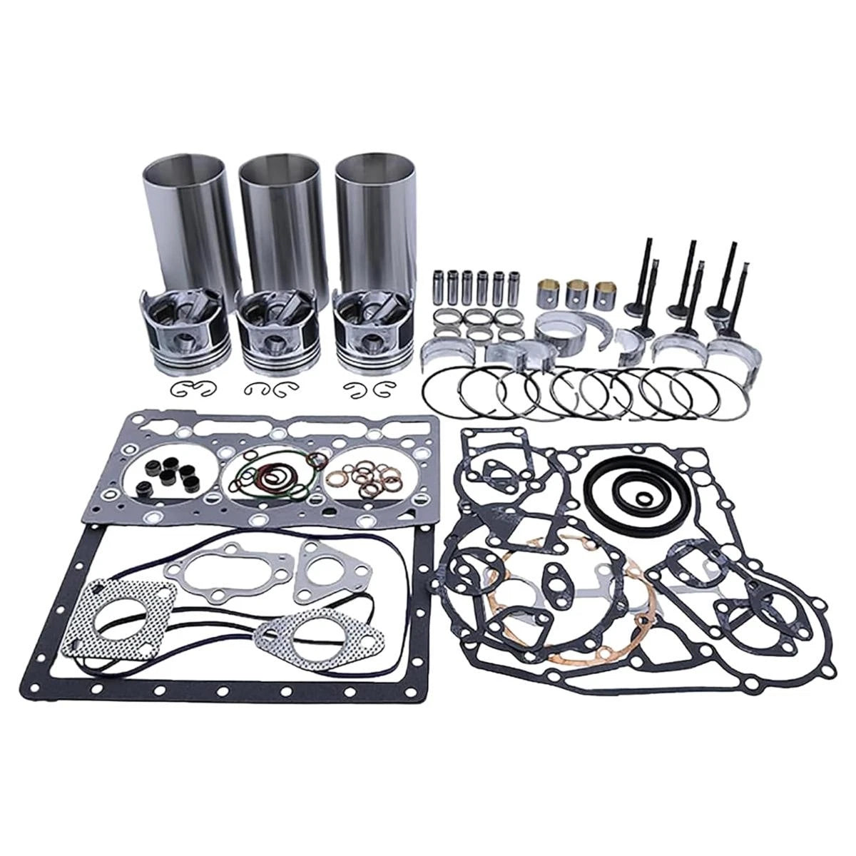 Overhaul Rebuild Kit for John Deere 430 455 755 670 (3TNA72, 3TNA72L)