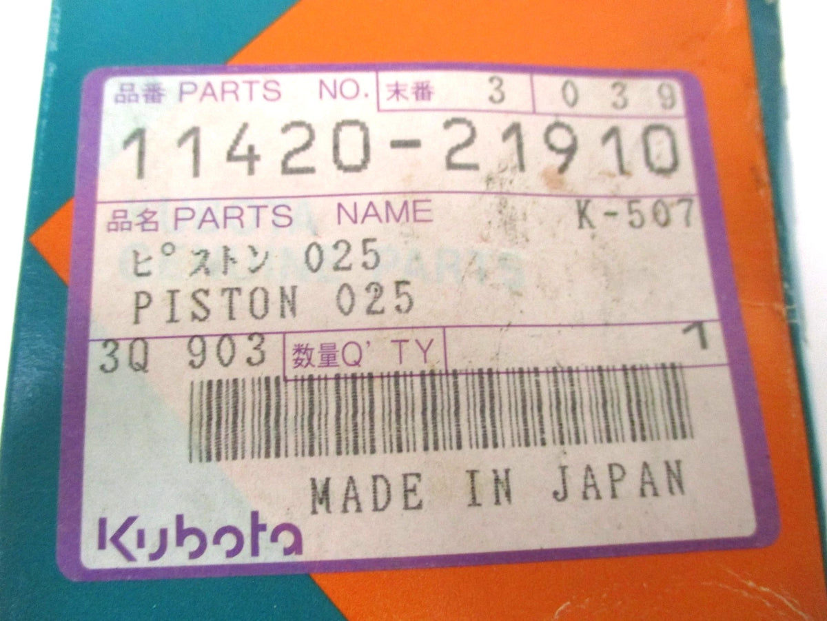 Piston +0.25mm for Kubota OC60 OC62 (11420-21910)