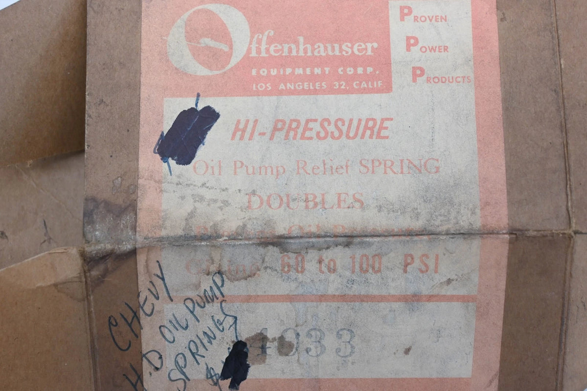 Oil Pump Relief Spring for Offenhauser 4033 (NOS)